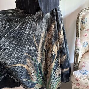 Classic Hand-painted Mexican Vintage Circle Skirt M/L Great Condition